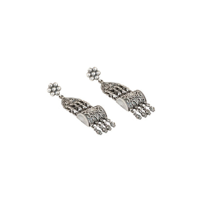 Teejh Mekhala Silver Oxidised Earrings