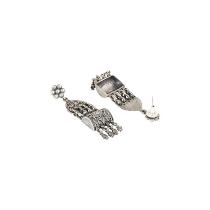 Teejh Mekhala Silver Oxidised Earrings