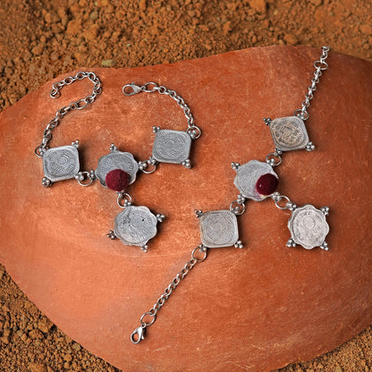 Teejh Manimudra Coin Anklet