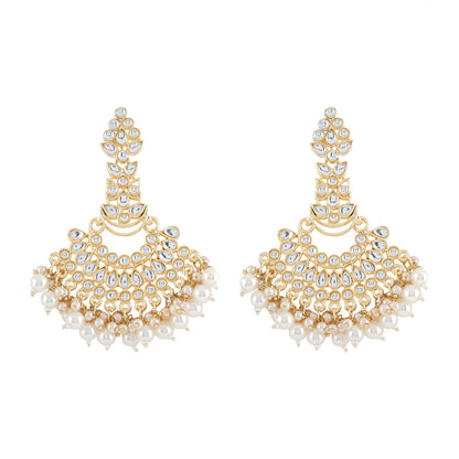 Teejh Adhira Pearl and Polki Earring
