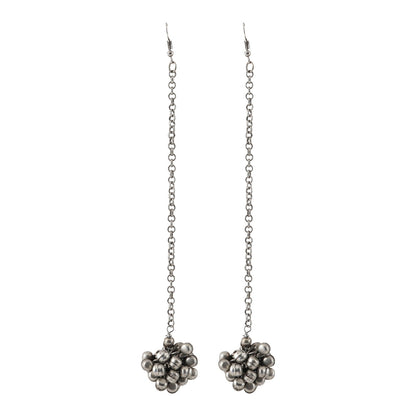 Teejh Aamna Ghungroo Silver Oxidised Earring