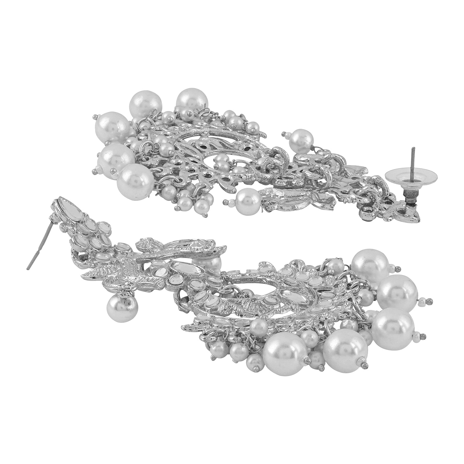 Teejh Vallari Silver Oxidised Earring