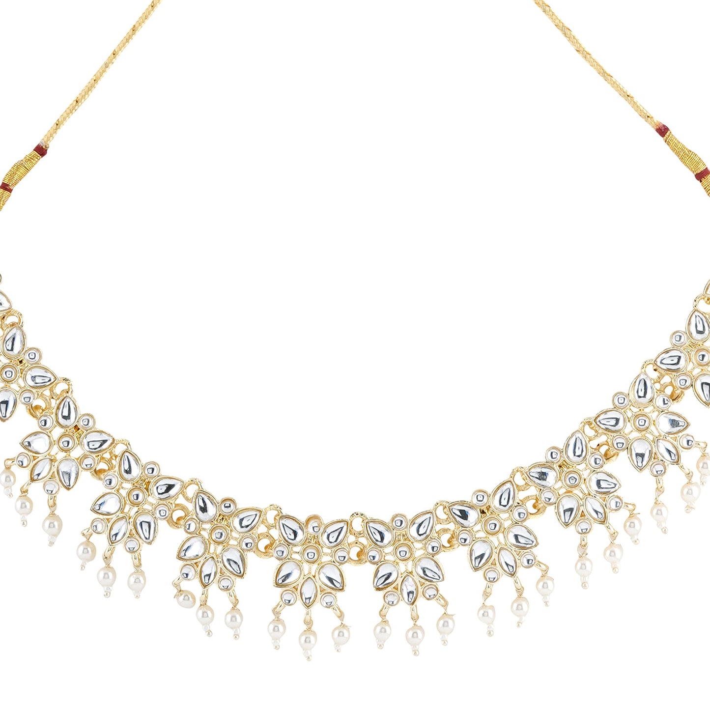 Teejh Anuka Pearl and Polki Necklace