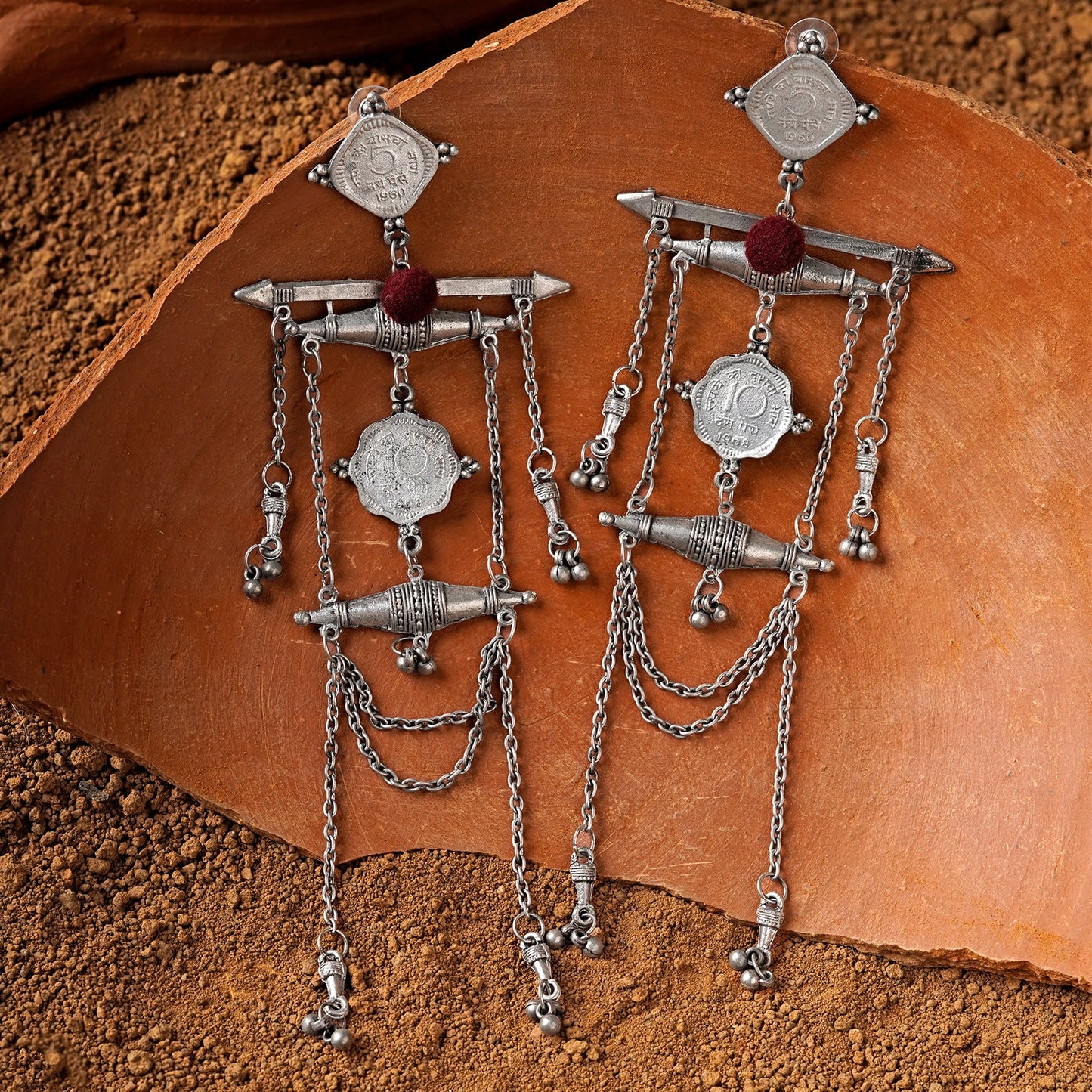 Teejh Dehaliya Coin Earrings