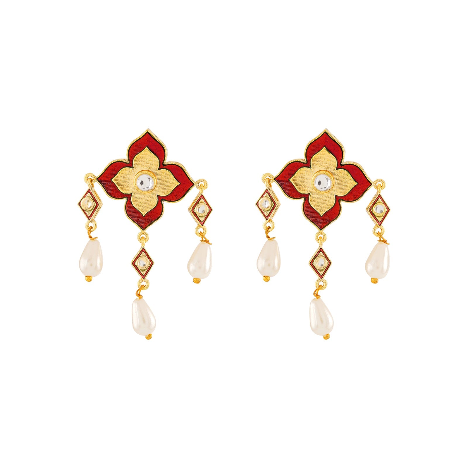 Main Apni Favourite hun Maroon Truck Art Earrings