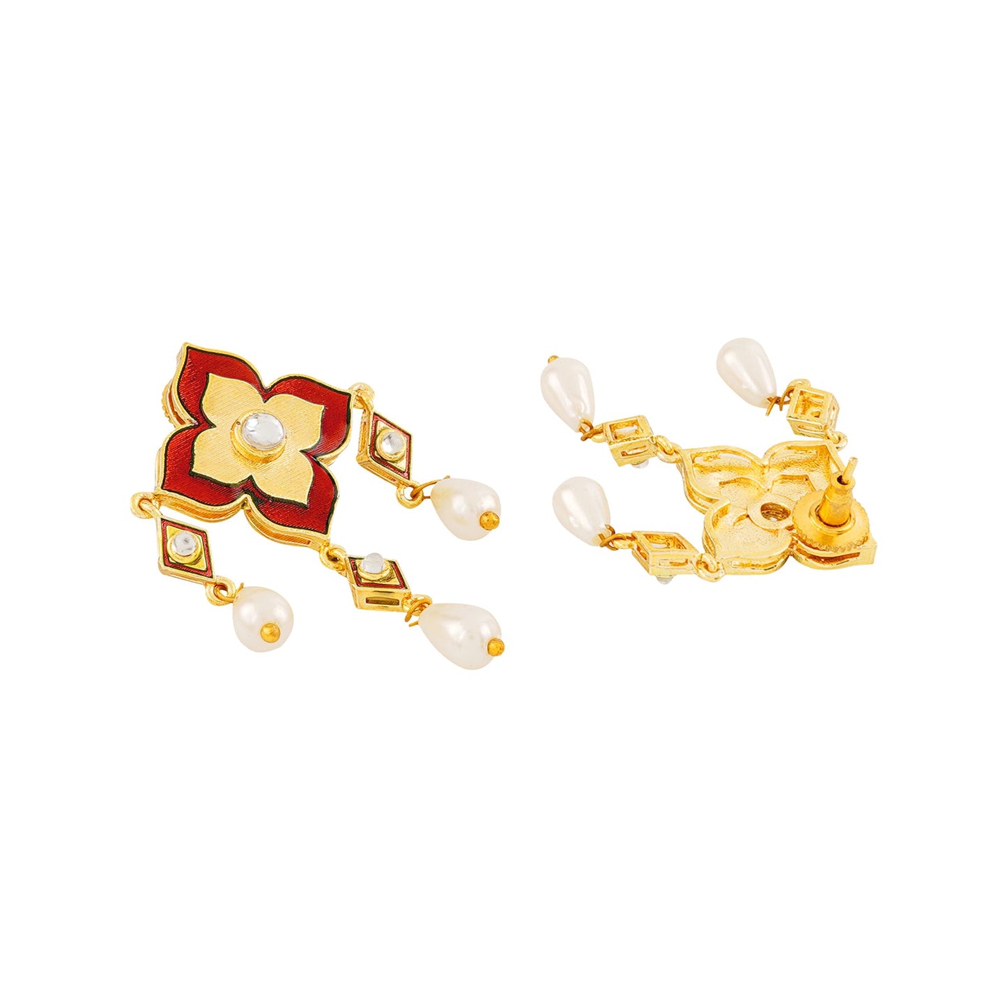 Main Apni Favourite hun Maroon Truck Art Earrings