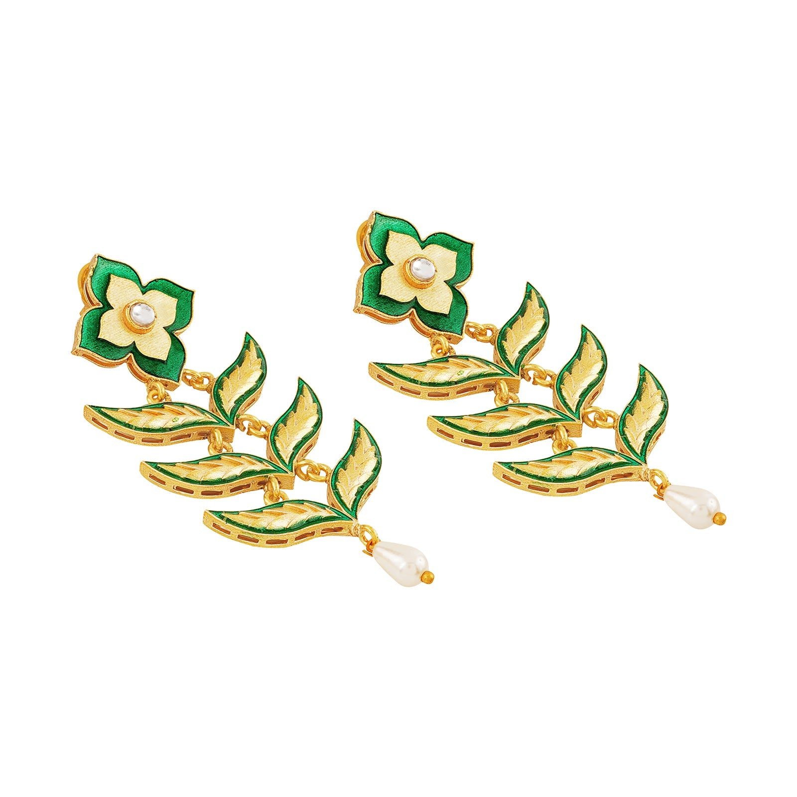 Not So Sati Savitri Green Truck Art Earrings