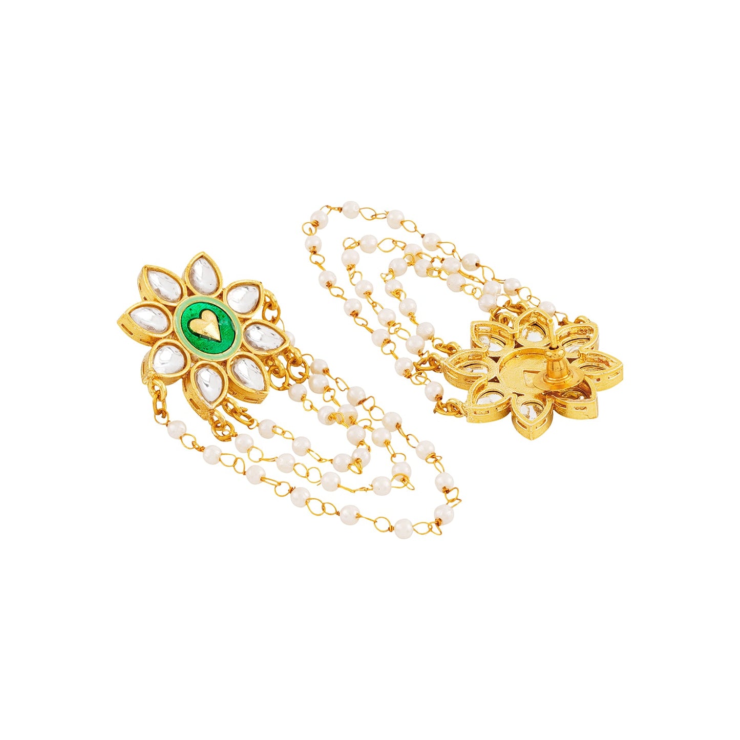 Dekho Magar Pyaar se Light Green & Dark Green Truck Art  Earrings