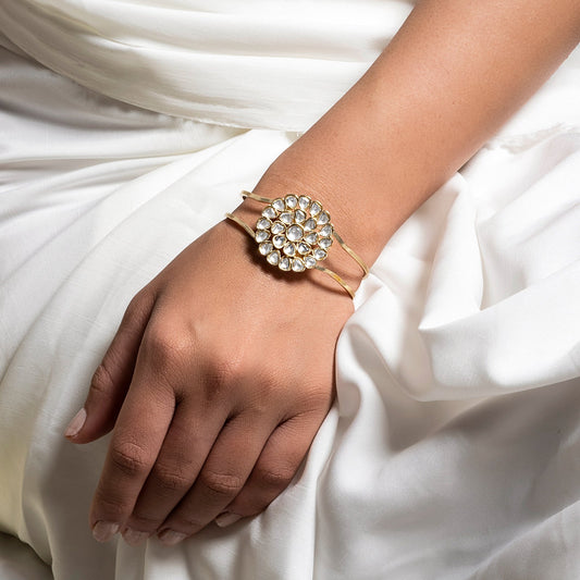 Teejh Niruja Pearl and Polki Bracelet