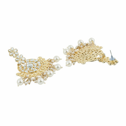 Teejh Aashnaa Pearl and Polki Earring