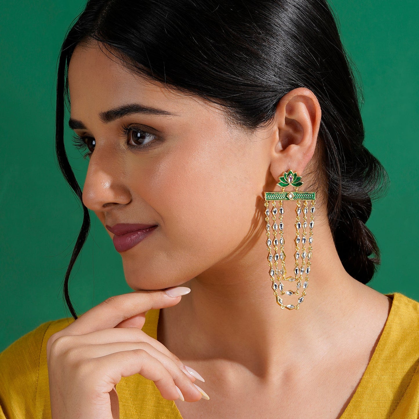 Ek Ladki Ko Dekha Green Truck art Earrings