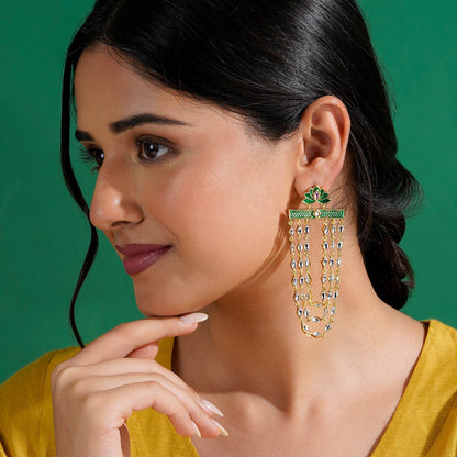 Ek Ladki Ko Dekha Green Truck art Earrings