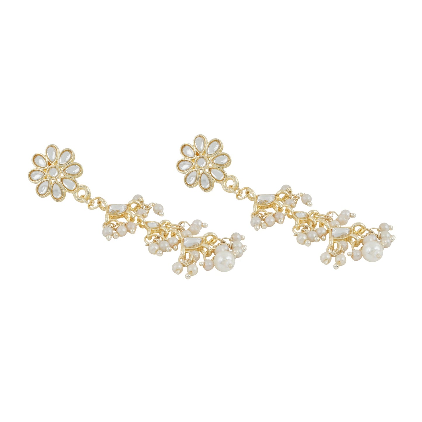 Teejh Radhika Pearl and Polki Earring