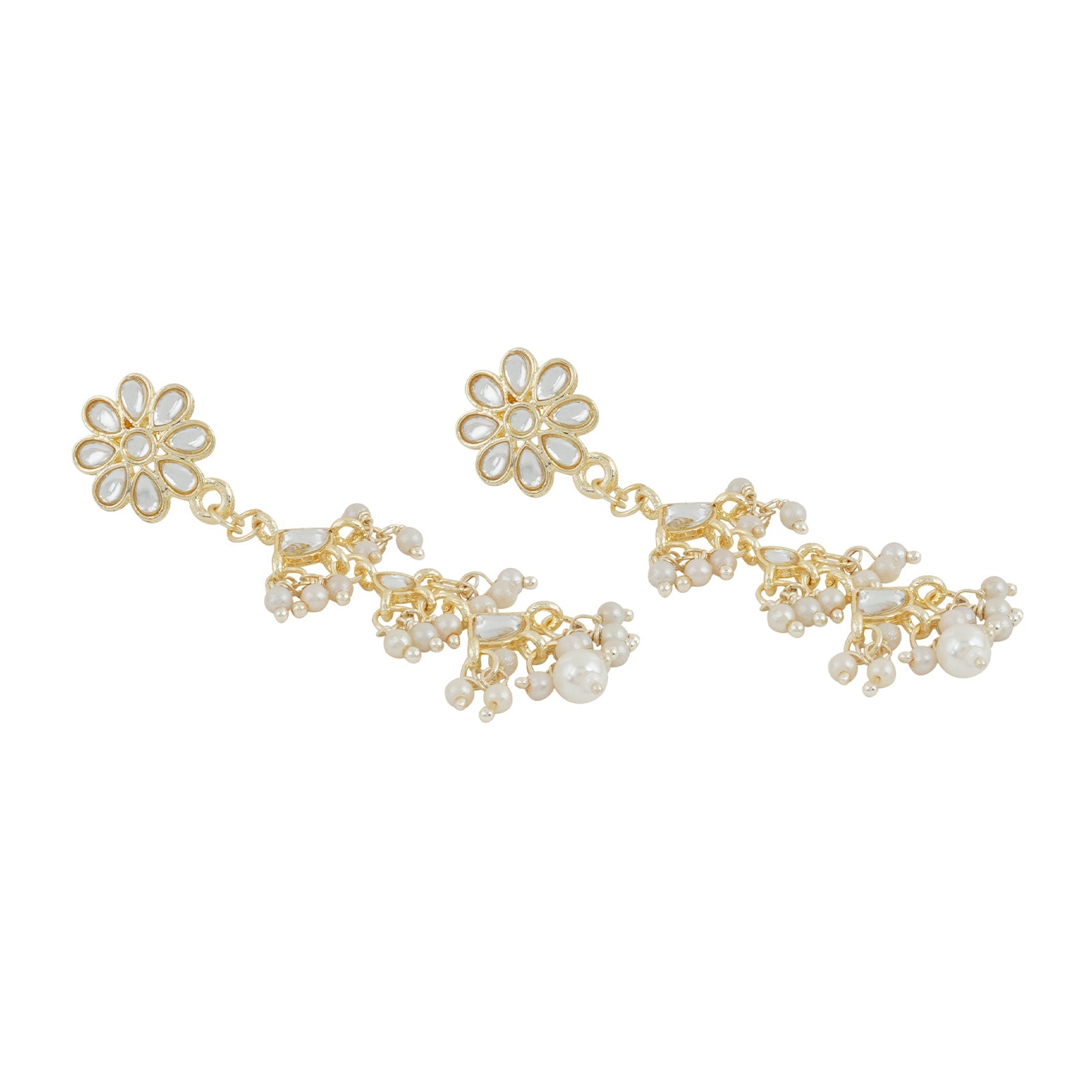 Teejh Radhika Pearl and Polki Earring