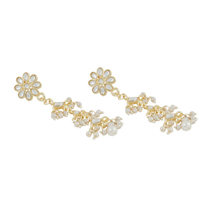 Teejh Radhika Pearl and Polki Earring