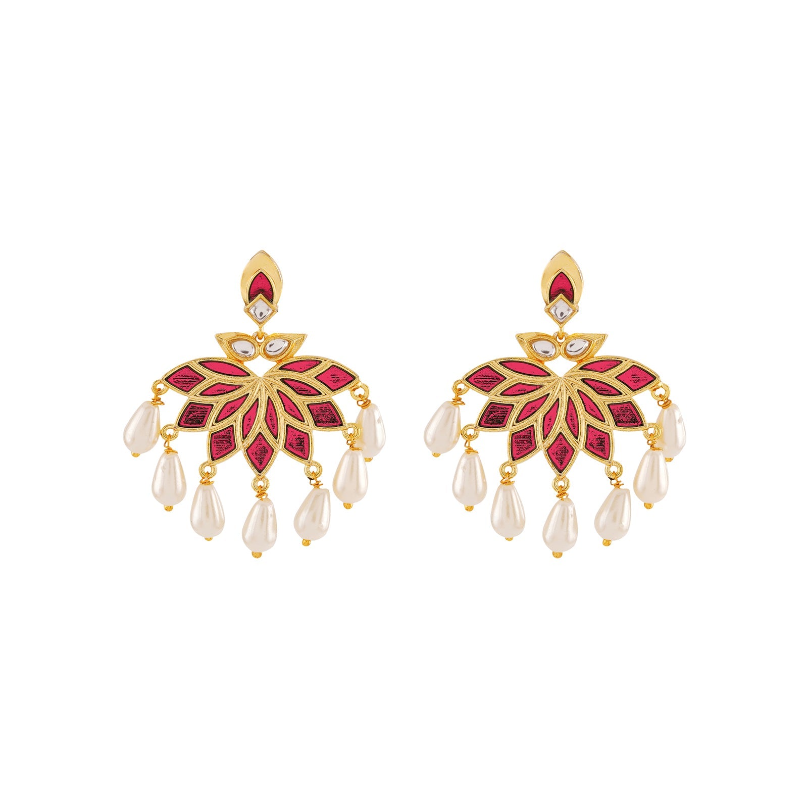 Baby Doll Fuschia Pink Truck Art Earrings