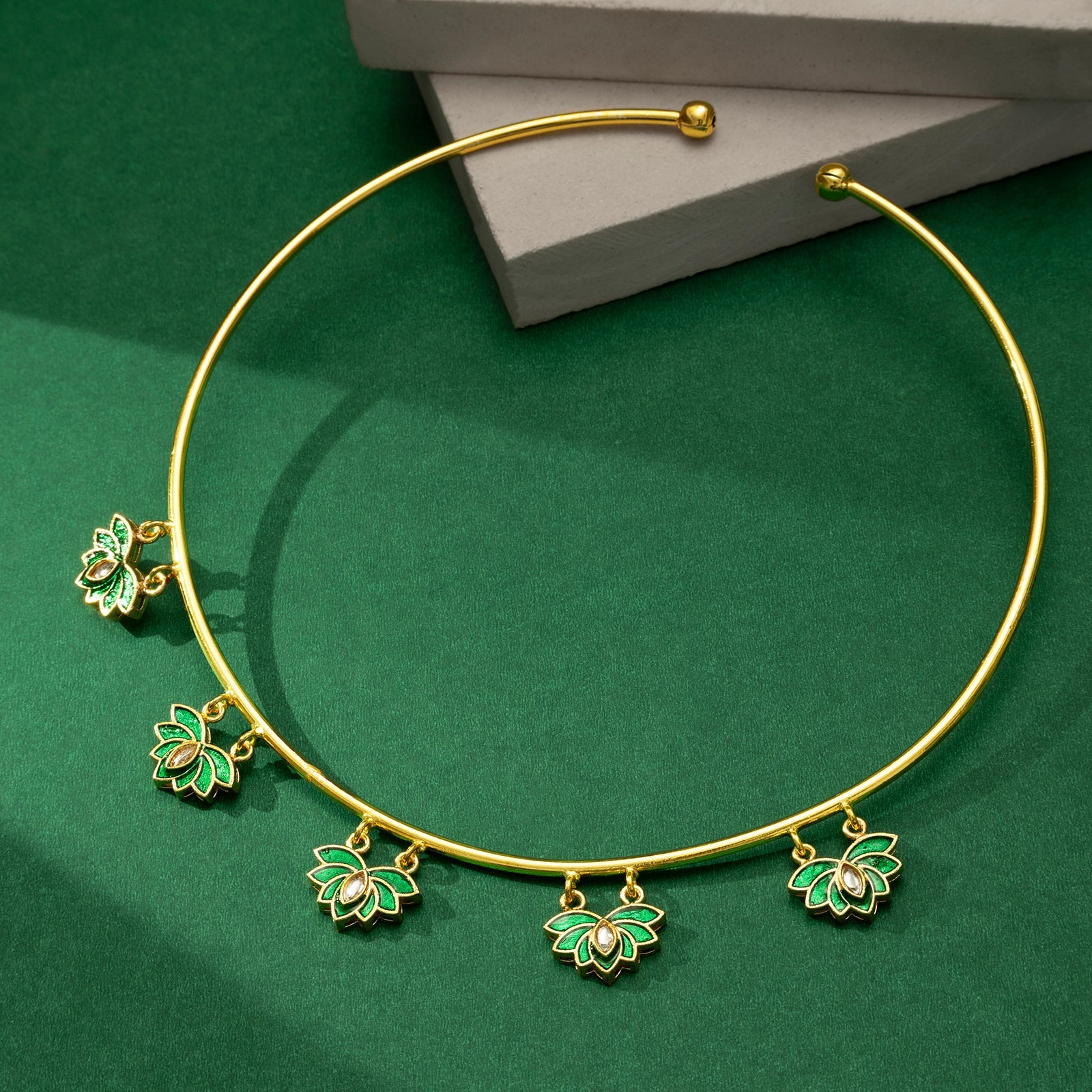 Feeling Jhakaas Green Necklace