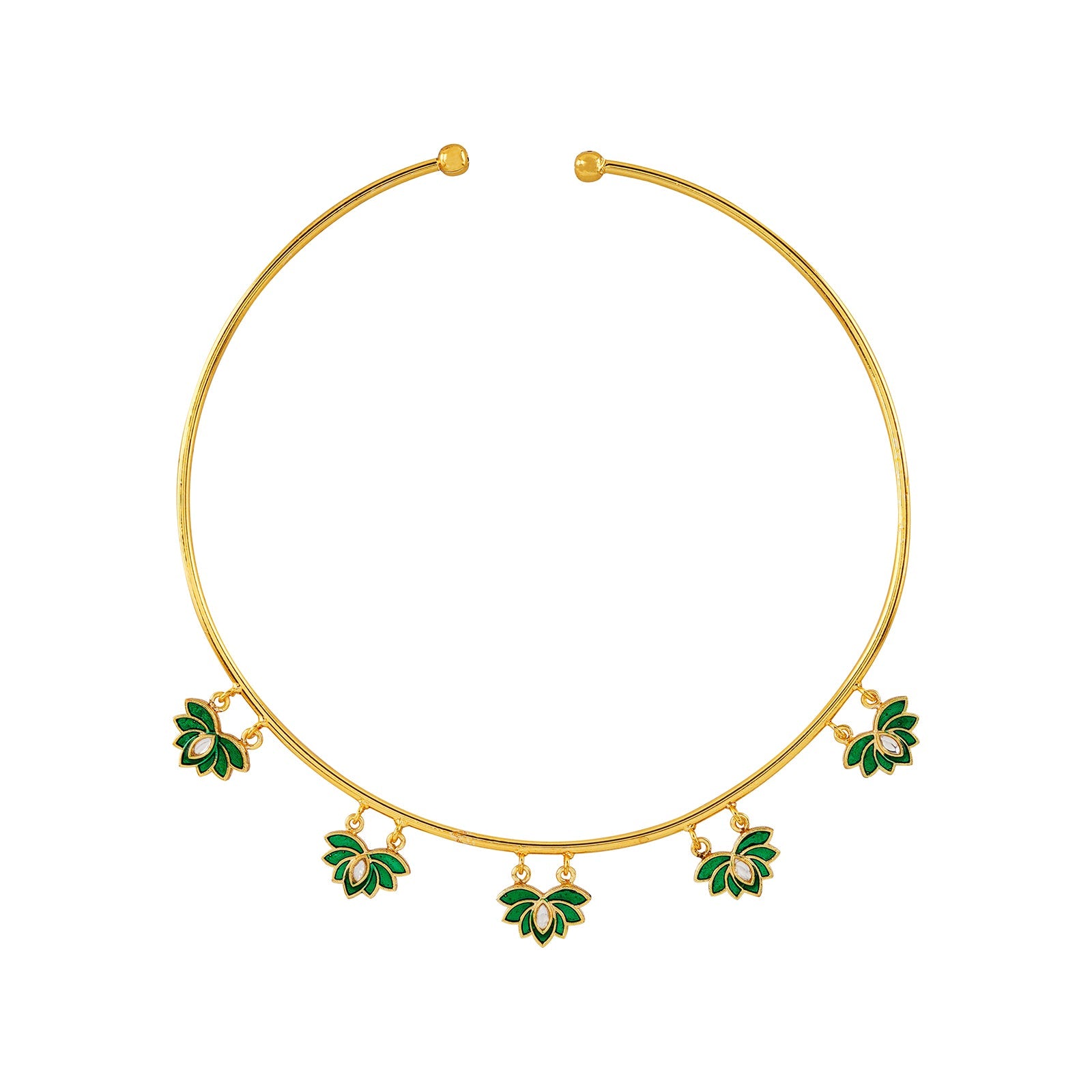 Feeling Jhakaas Green Necklace
