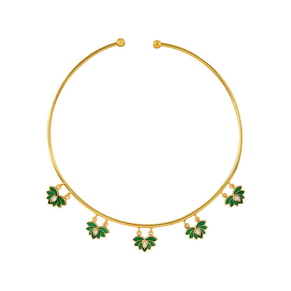 Feeling Jhakaas Green Necklace