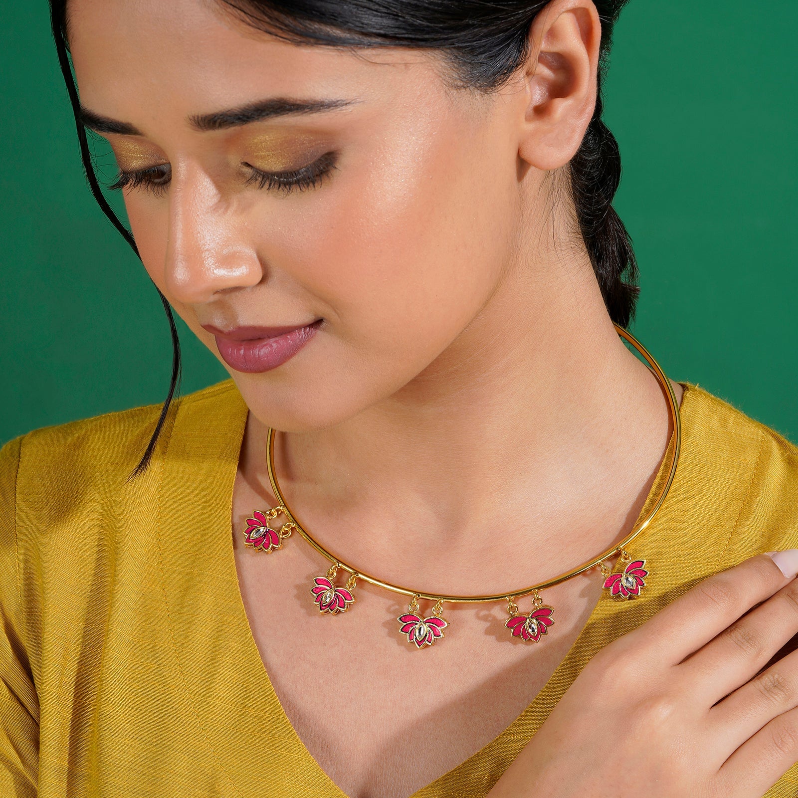 Feeling Jhakaas Fuschia Pink Necklace