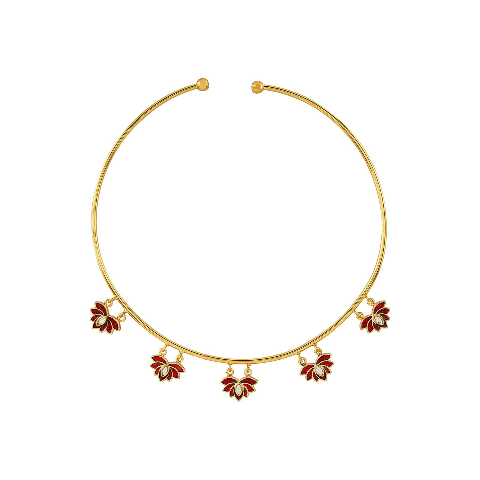 Feeling Jhakaas Maroon Necklace