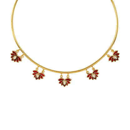 Feeling Jhakaas Maroon Necklace