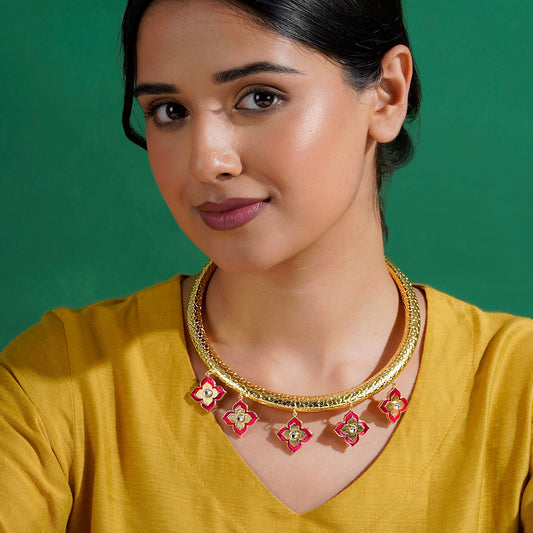 Superphool Hu Main Fuschia Pink Necklace