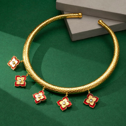 Superphool Hu Main Maroon Necklace