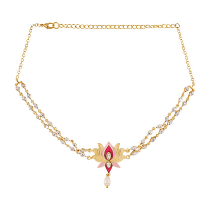 Horn Ok Please Fuschia Pink Truck Art Necklace