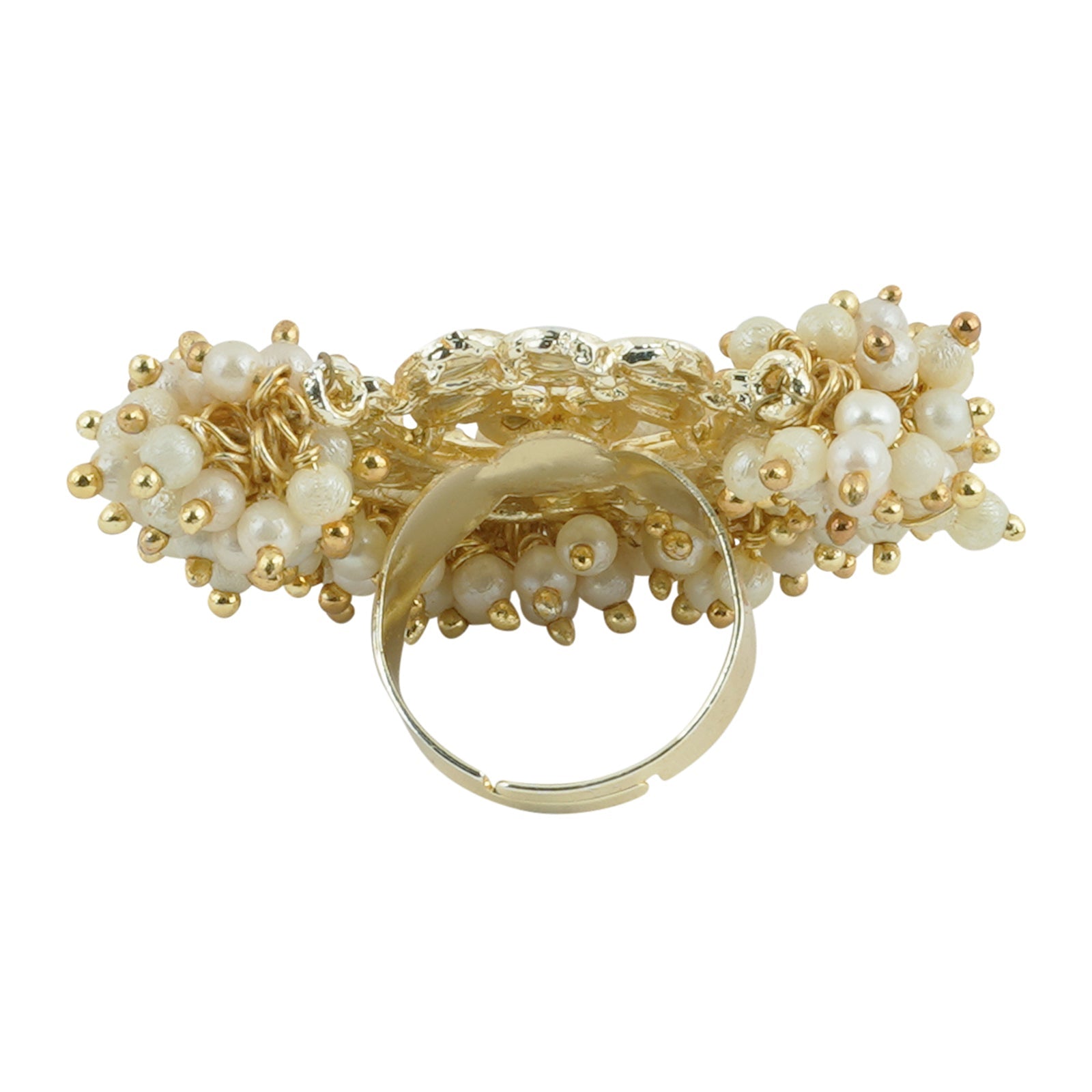 Teejh Ushika Pearl and Polki Ring
