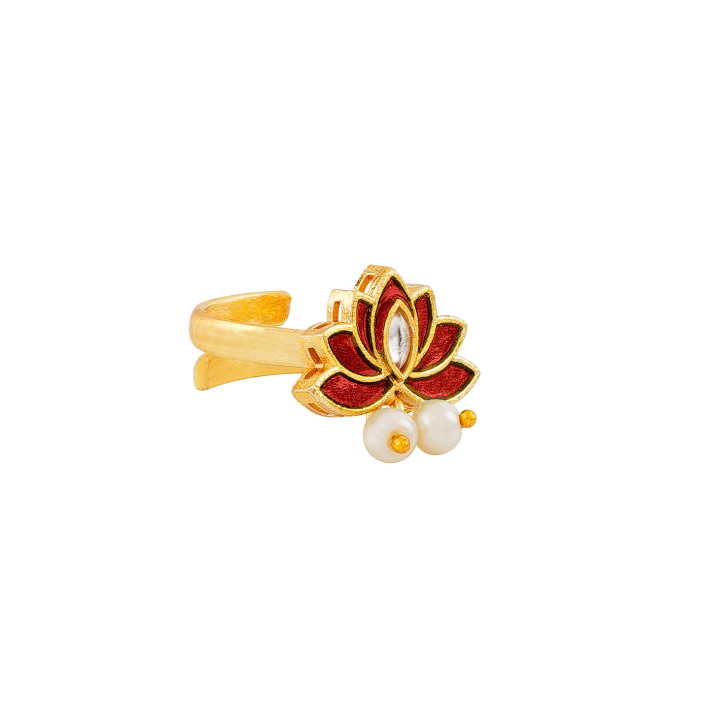 Genda Phool Maroon Ring