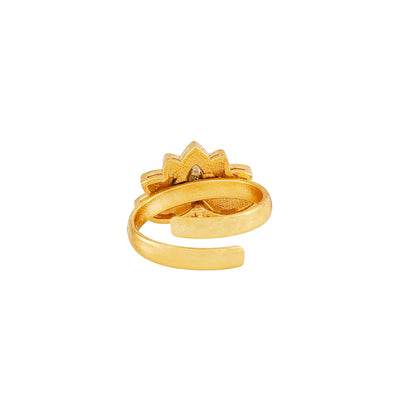 Genda Phool Maroon Ring