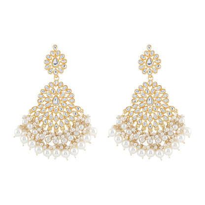 Teejh Hritika Pearl and Polki Earring