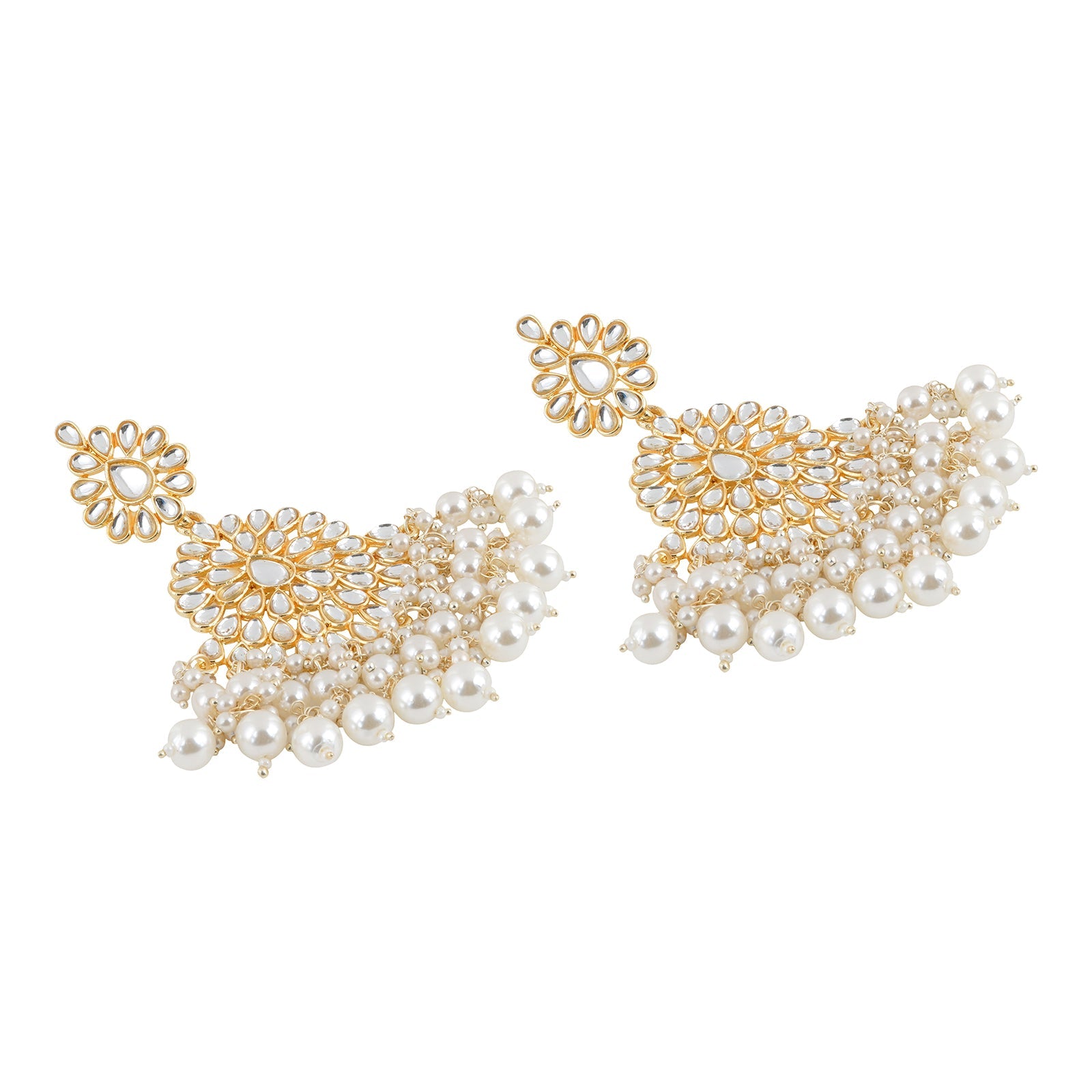 Teejh Hritika Pearl and Polki Earring