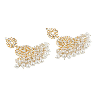Teejh Hritika Pearl and Polki Earring