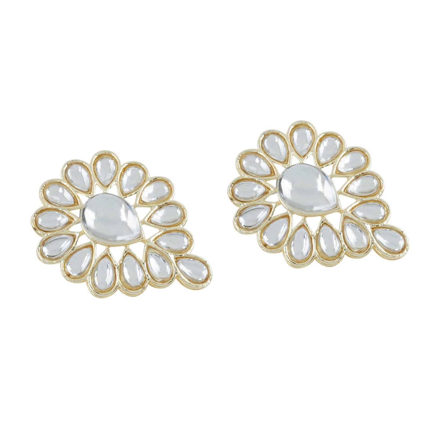 Teejh Jhilmil Pearl and Polki Necklace Set
