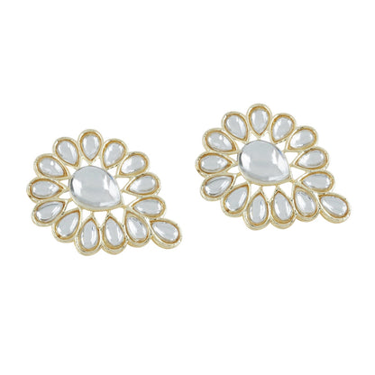 Teejh Jhilmil Pearl and Polki Necklace Set