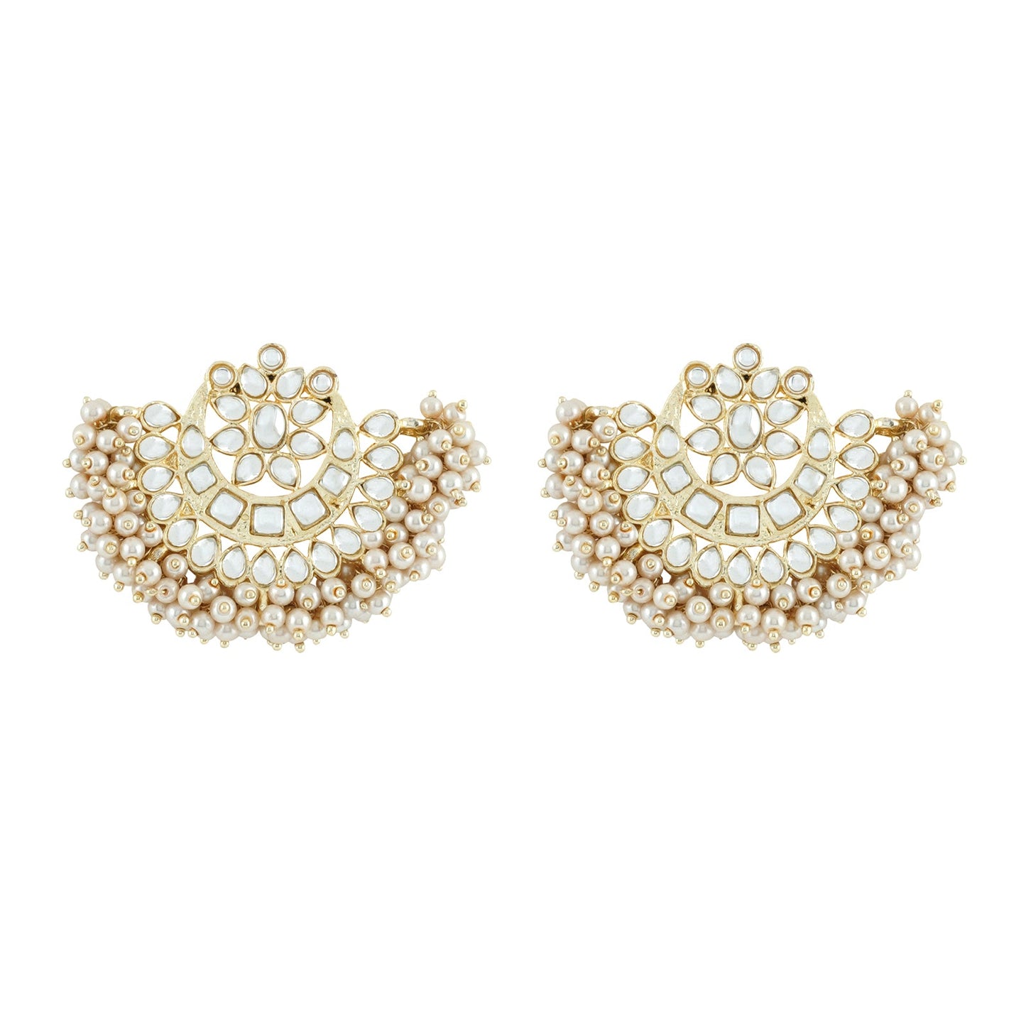 Teejh Kanak Pearl and Polki Earring