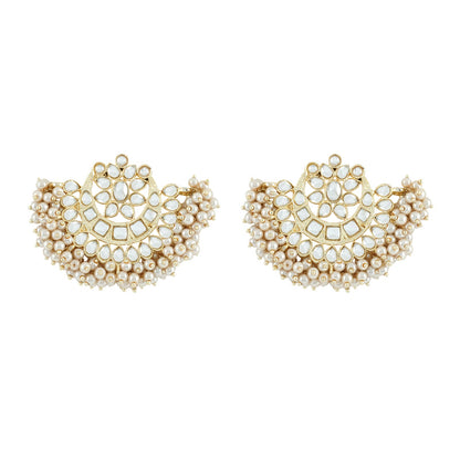 Teejh Kanak Pearl and Polki Earring