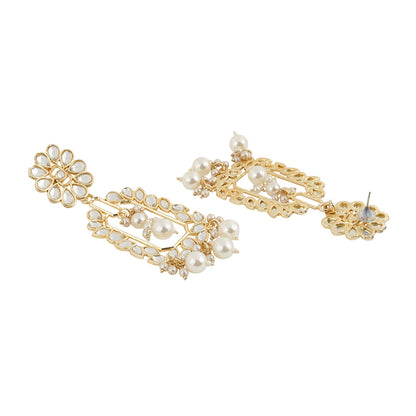 Teejh Enakshi Pearl and Polki Earring