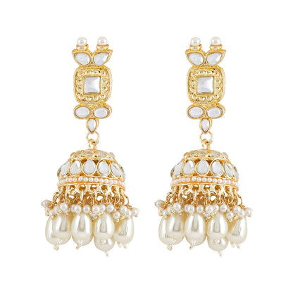Teejh Kanisha Pearl and Polki Necklace Set