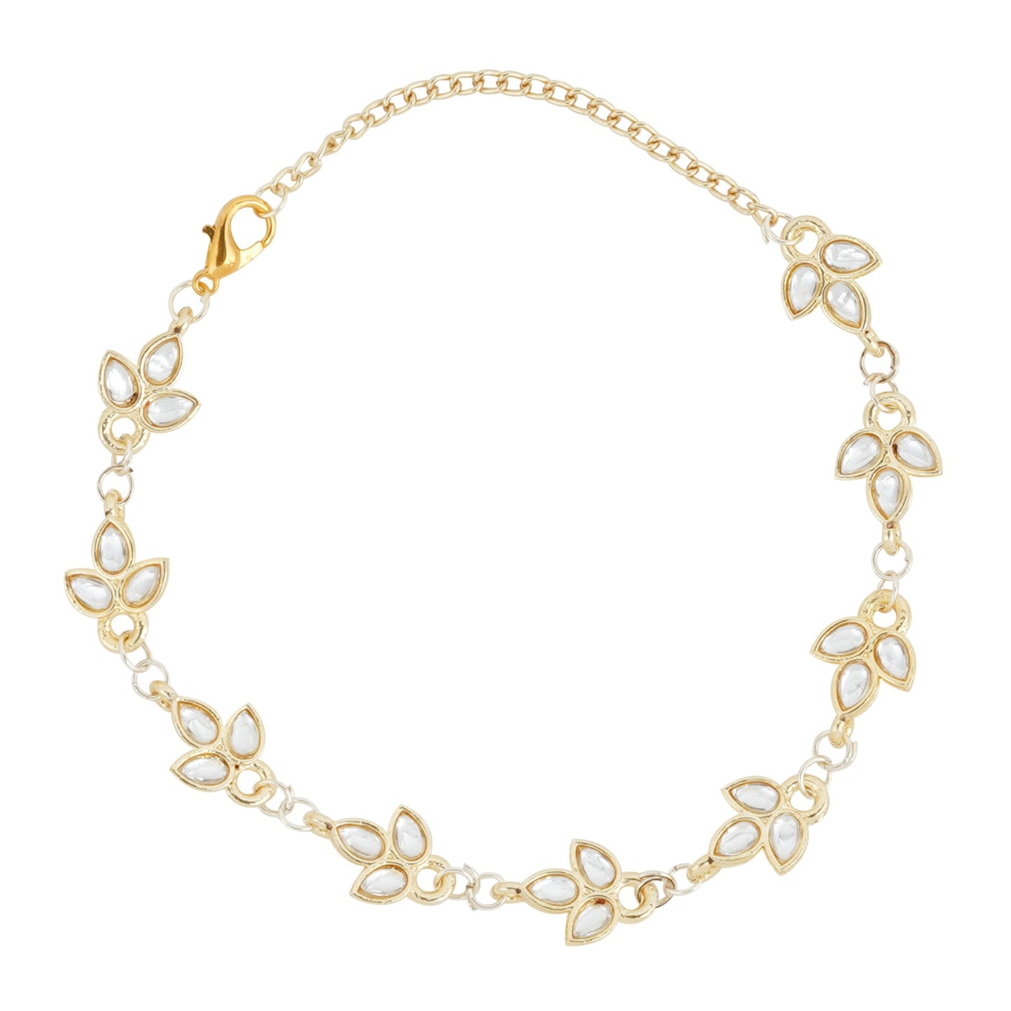 Teejh Sameeraa Pearl and Polki Bracelet