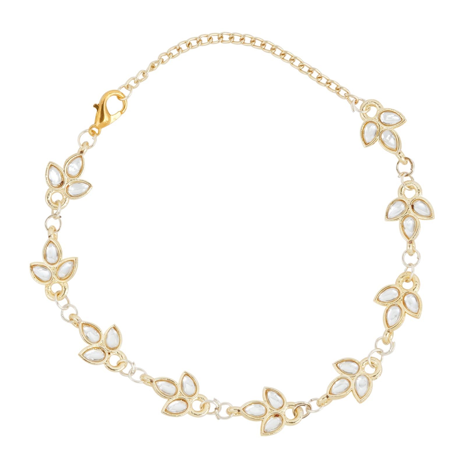 Teejh Sameeraa Pearl and Polki Bracelet