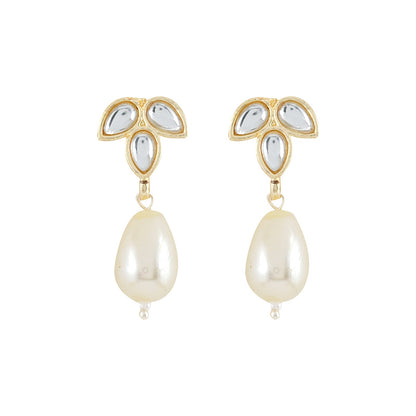 Teejh Kashvi Pearl and Polki Earring
