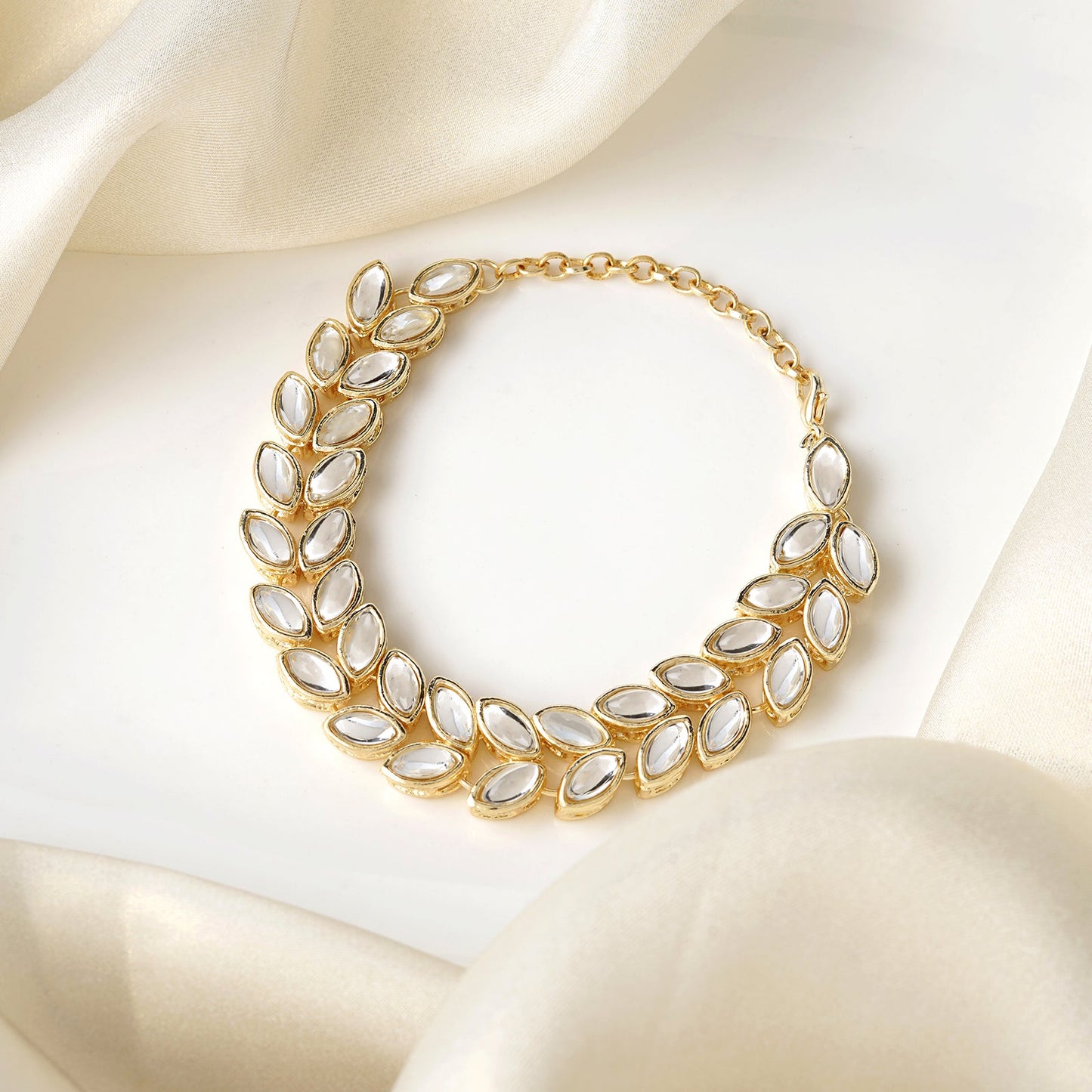 Teejh Karmani Gold and Mirror Bracelet