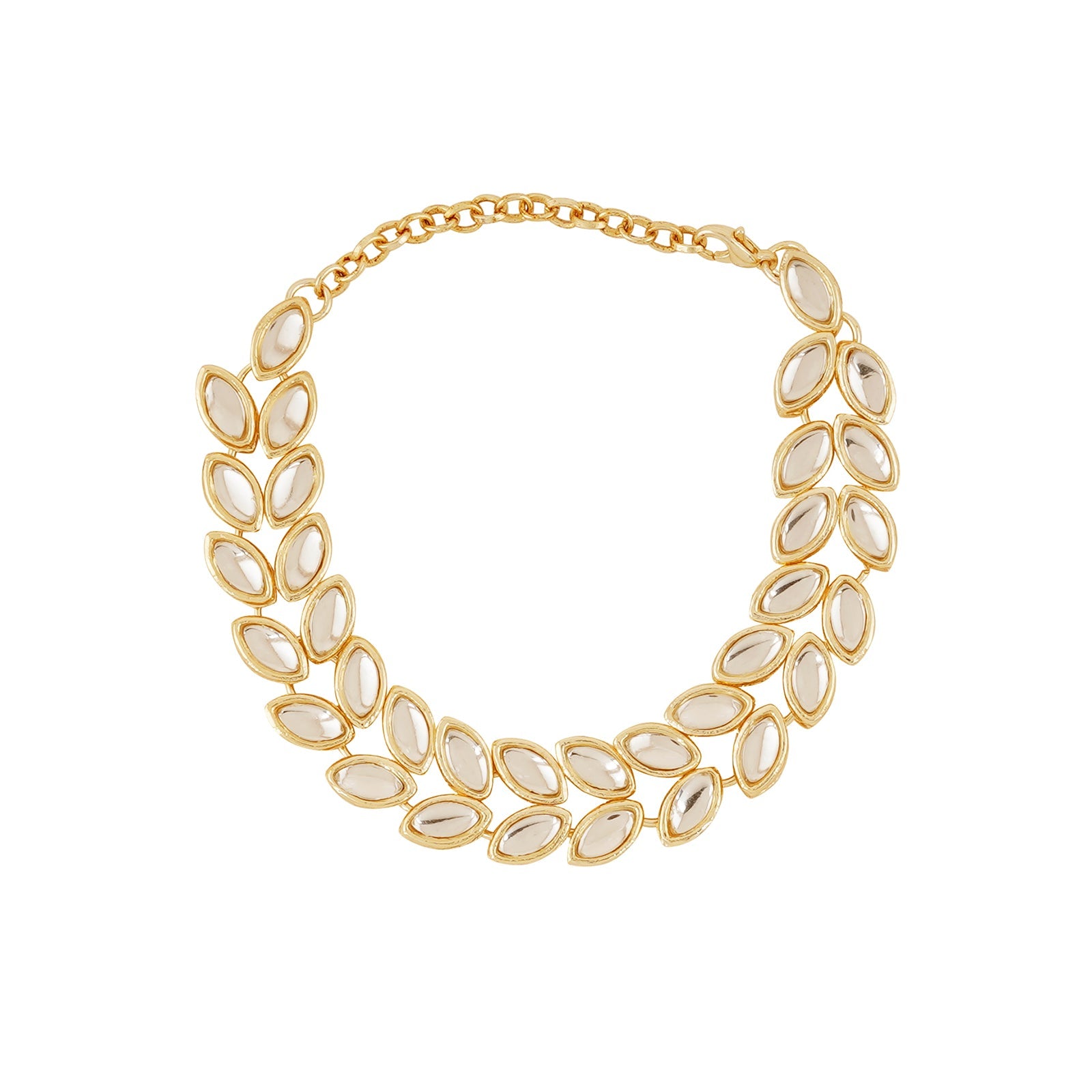 Teejh Karmani Gold and Mirror Bracelet