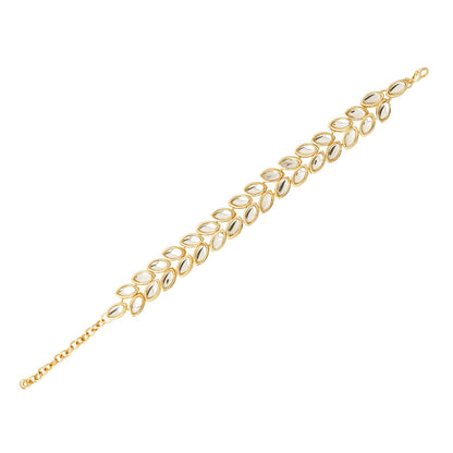 Teejh Karmani Gold and Mirror Bracelet