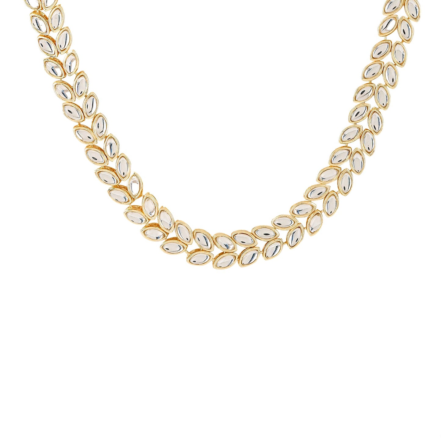 Teejh Zareen Gold and kundan Princess Necklace