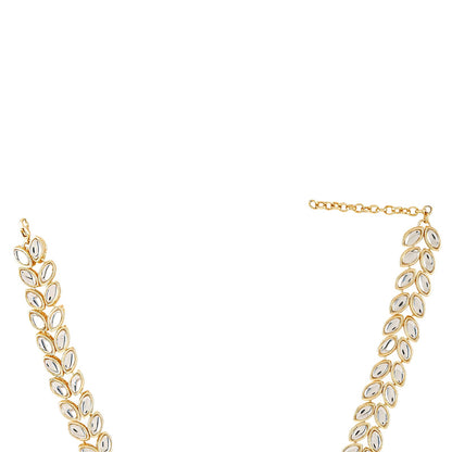 Teejh Zareen Gold and kundan Princess Necklace