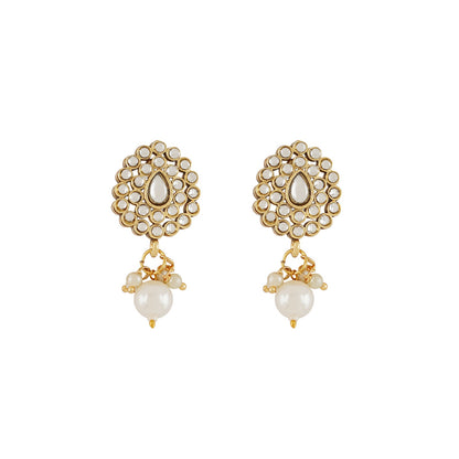 Teejh Gaekwar White Gold Necklace Set